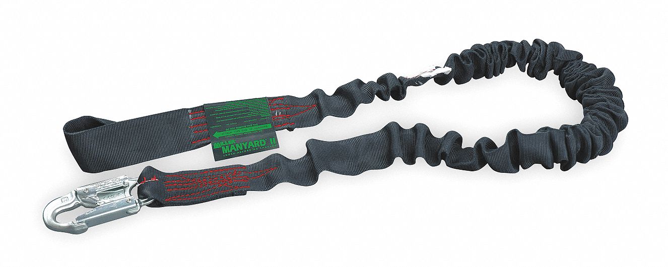 Arc-Rated Lanyard, 1 Leg, Kevlar(R), Black