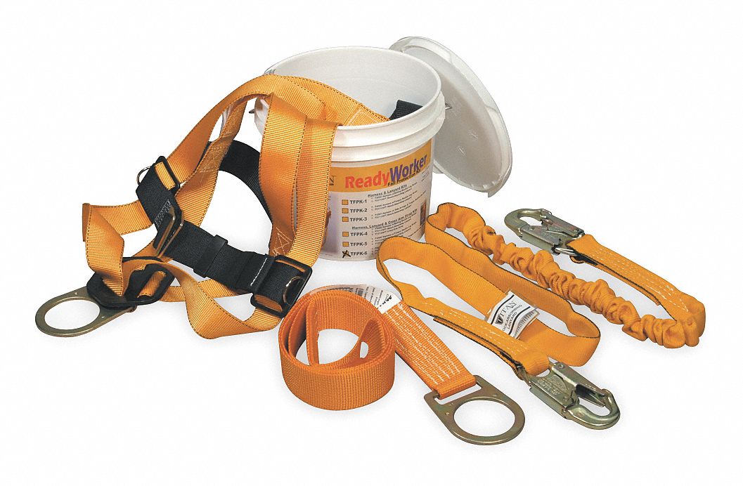 Fall Protection Kit, Univ., 310 lb, 6 ft. L