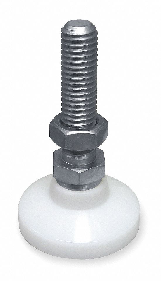 Leveling Mount, 1-8 X 8 In, DelrIn, 