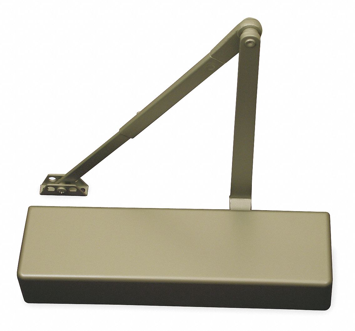 Door Closer, Aluminum, Full Cover