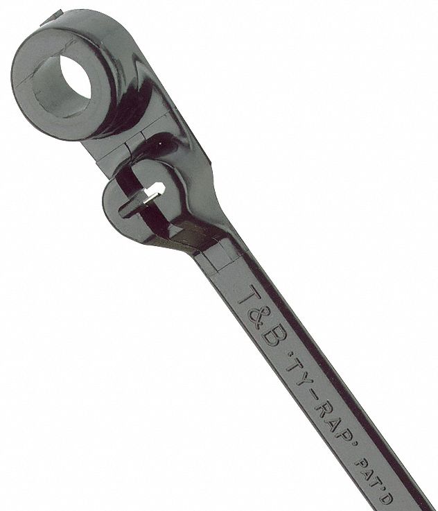 Cable Ties, Mounting Head, 7.8In, PK1000