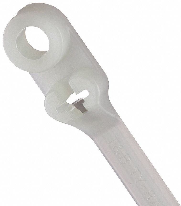 Cable Ties, Mounting Head, 13.9In, PK500