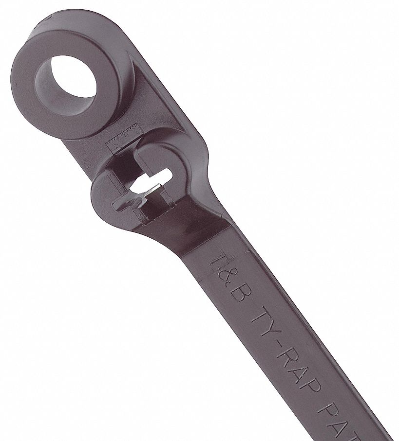 Cable Ties, Mounting Head, 13.9In, PK500