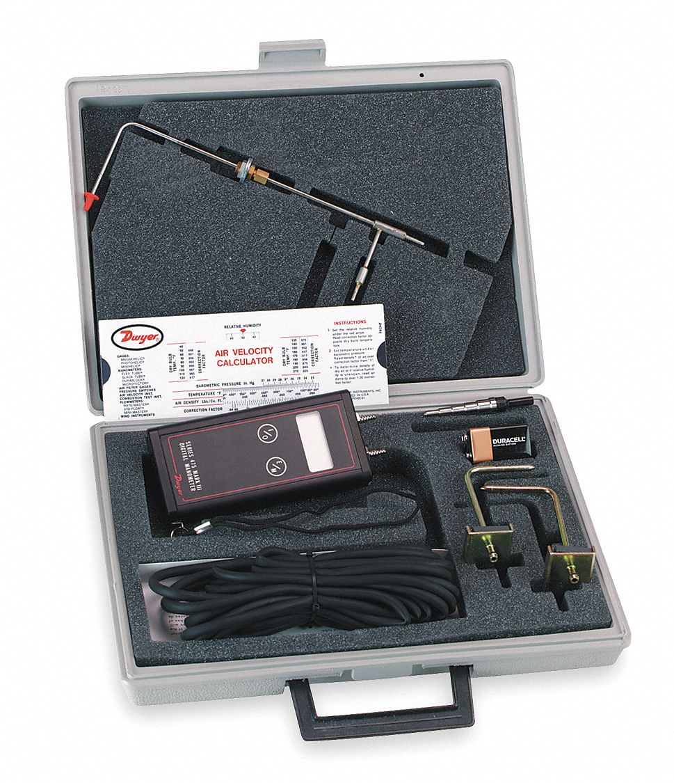 Handheld Manometer Kit.0 to 20.00 In WC