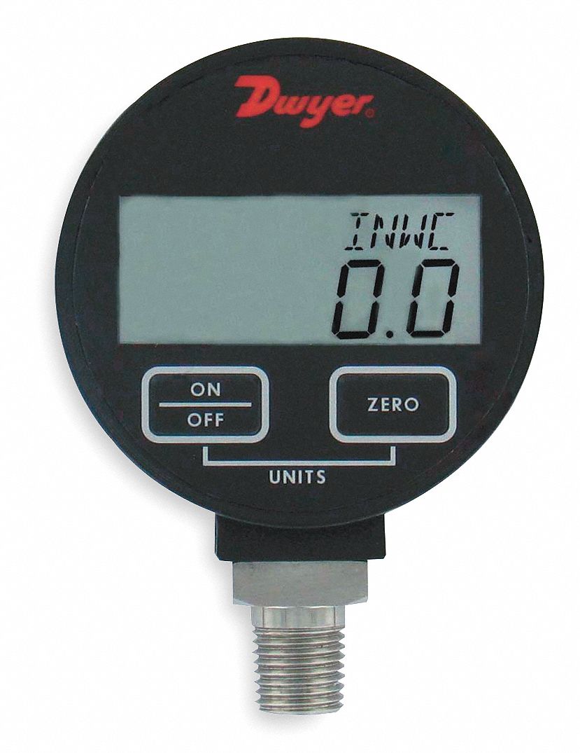 Digital Pressure Gauge, Range 100 PSI