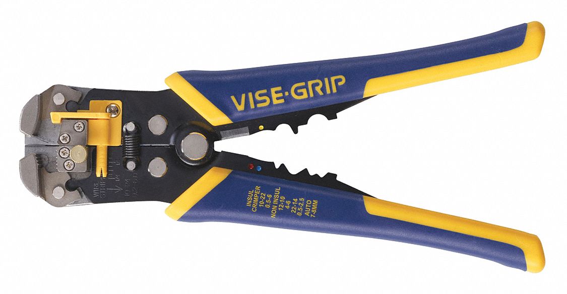 Wire Stripper/Cutter, 10 To 24 AWG, 8 In L