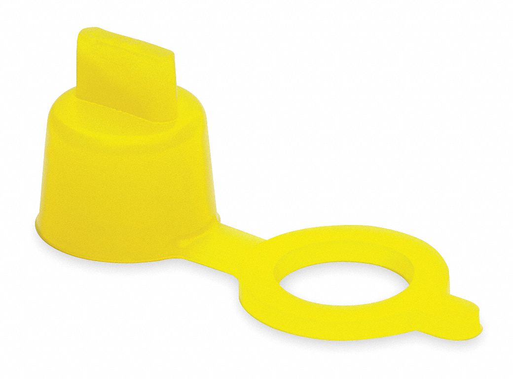 Grease Fitting Cap, Yellow, PK10