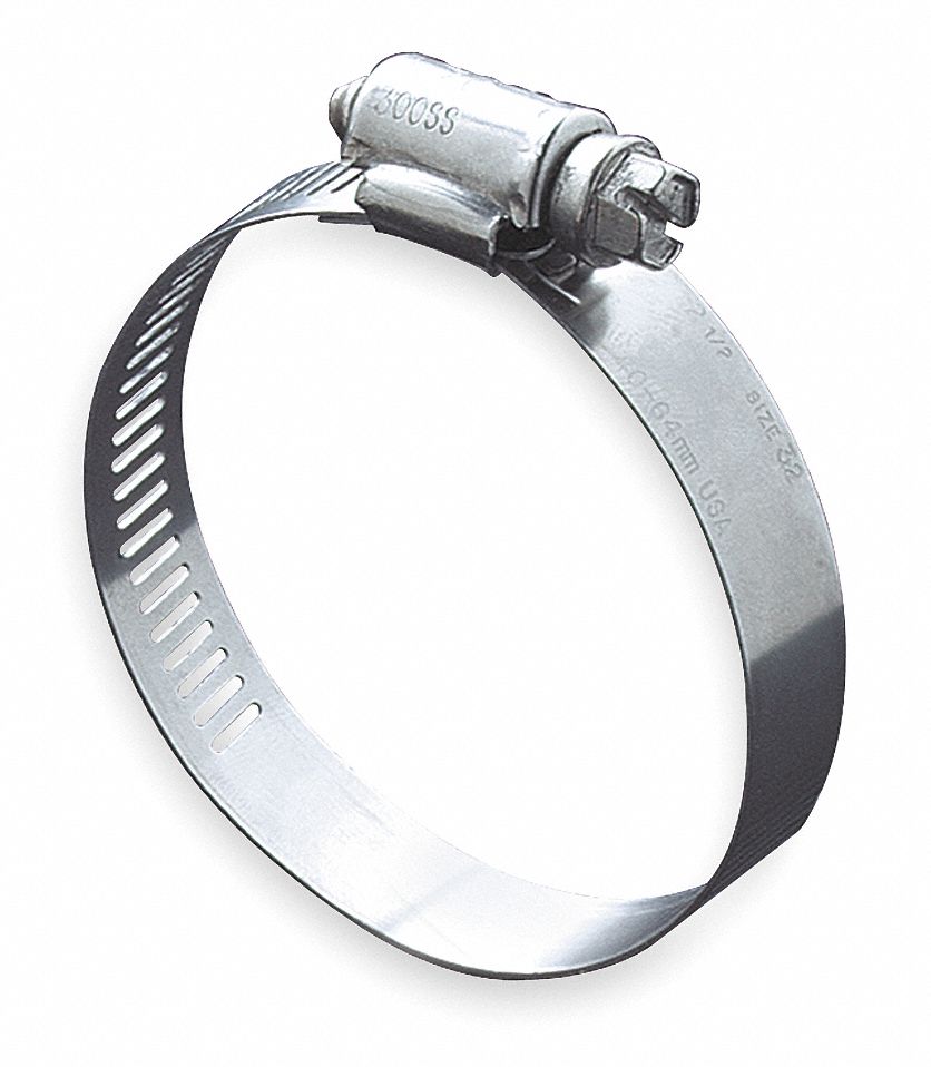 Hose Clamp, SS, Min.Dia.7/16, SAE 8, PK10