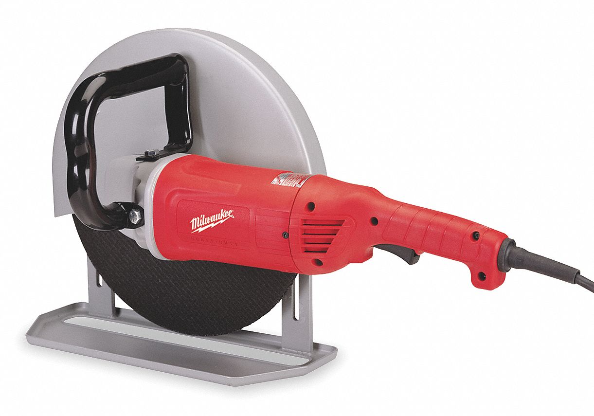 Handheld Cutoff Saw, 14In Blade, 1In Arbor