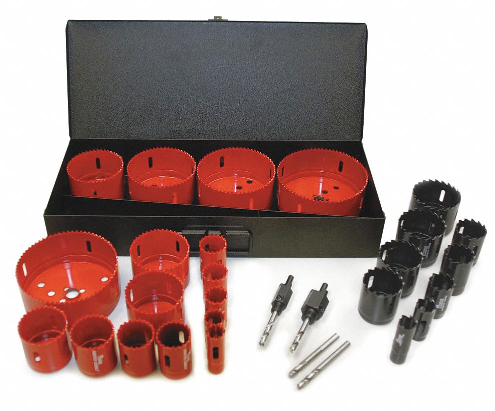 Electricians Hole Saw Kit, 29 Pc