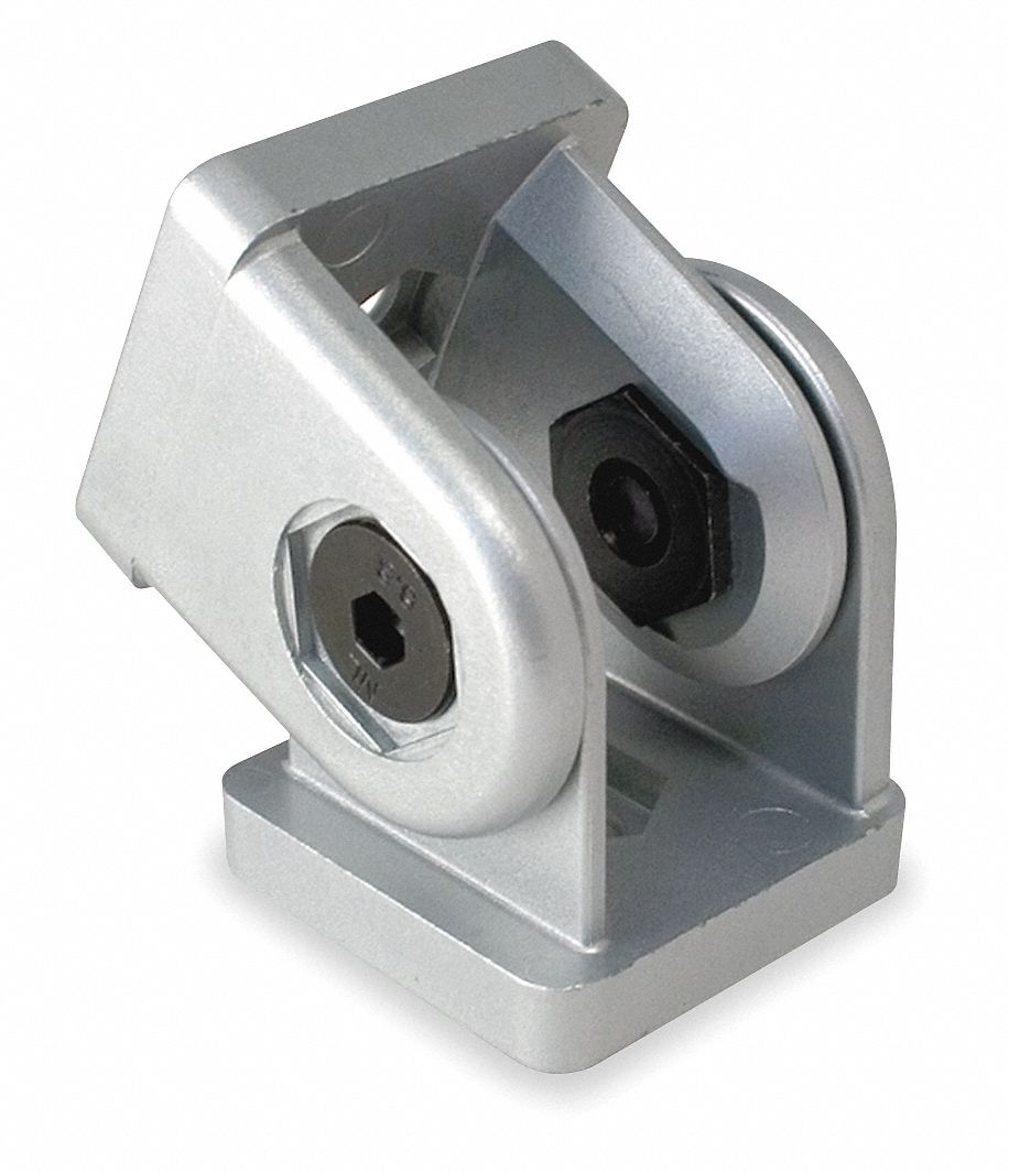 Hinge, Aluminum, Clear Anodize Finish