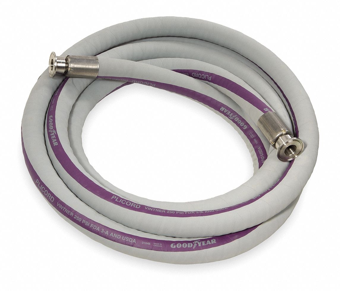 Beverage Hose, 1 1/2 In Tri Clamp, 10 Ft