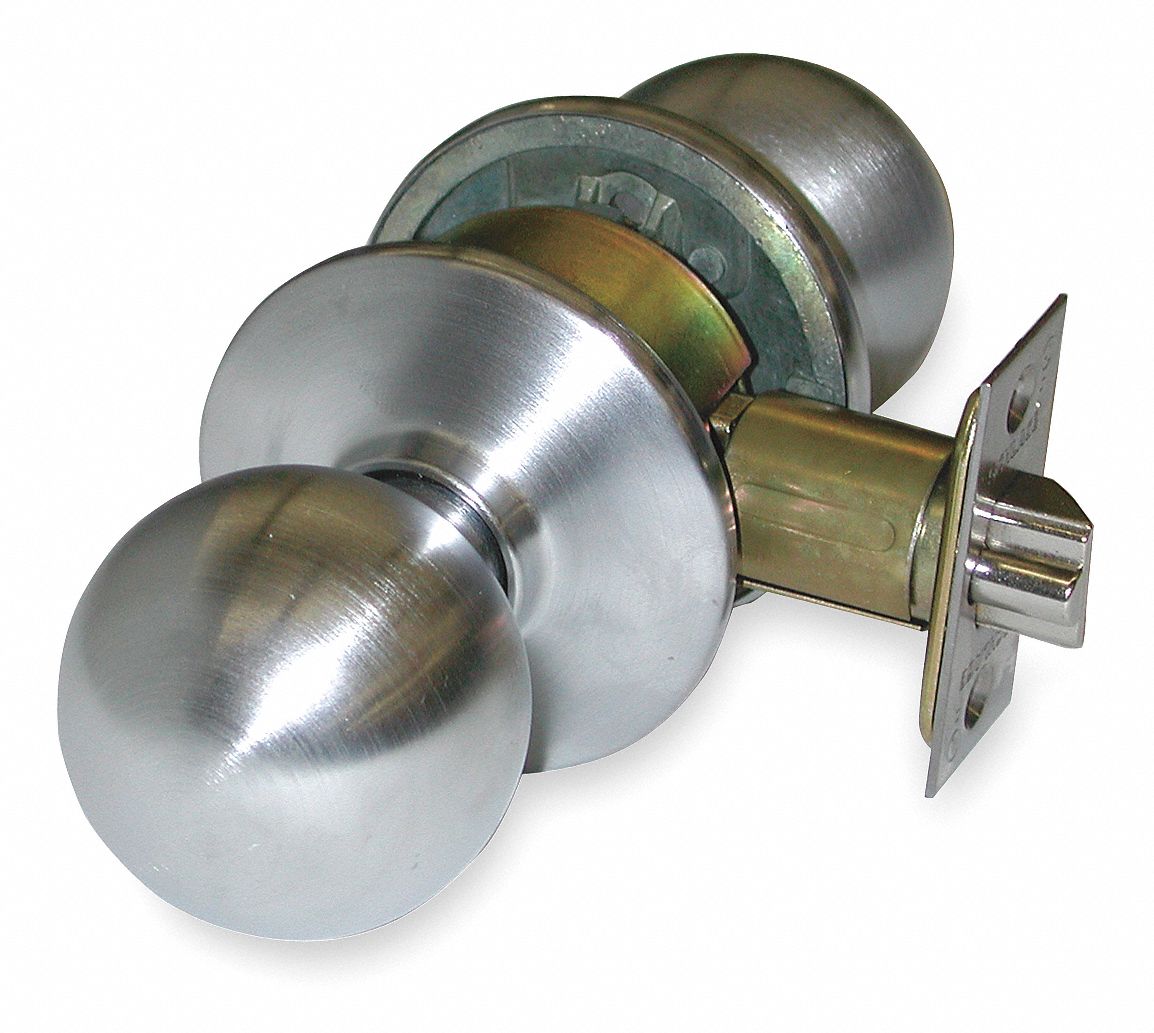Passage Knob, Orbit, Satin Chrome