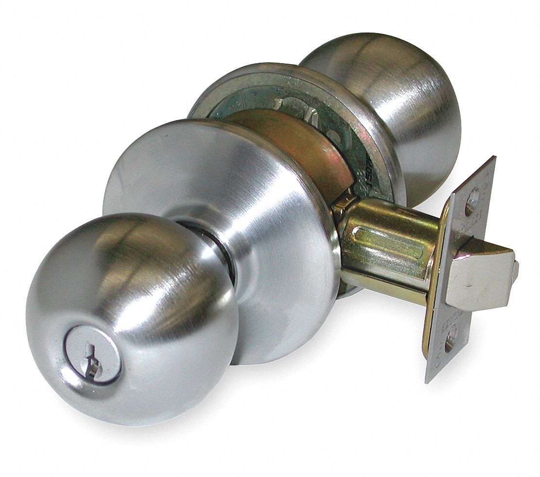 Storeroom Knob, Orbit, Satin Chrome
