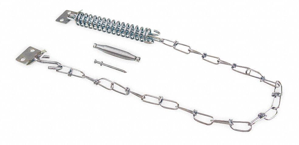 Crash Chain, 25-1/2 In L, 7/16 In W, Silver