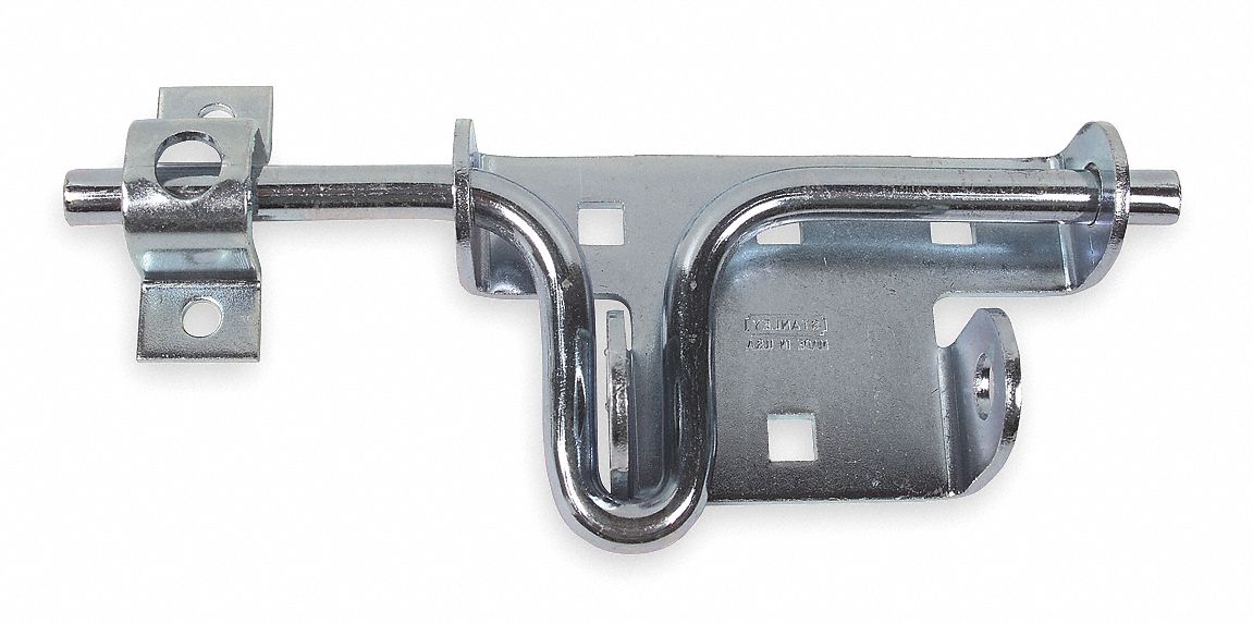 Bolt Latch, SS, 6 Holes, L 7 In