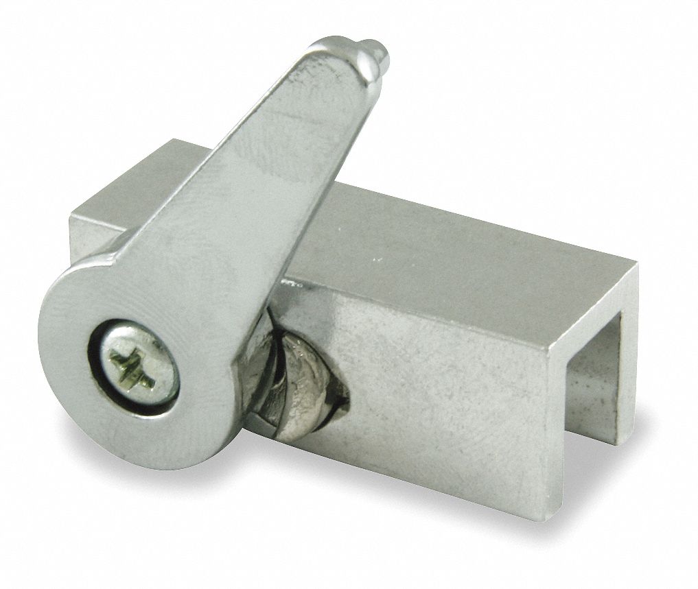 Window and Door Lock, Alum, L 2 3/4 In