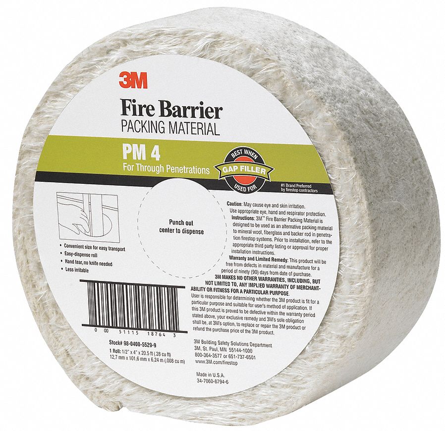 Fire Barrier Packing Material, 20 ft. L