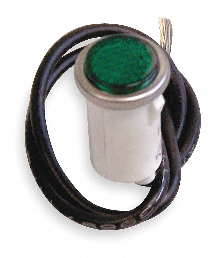 Flush Indicator Light, Green, 125V