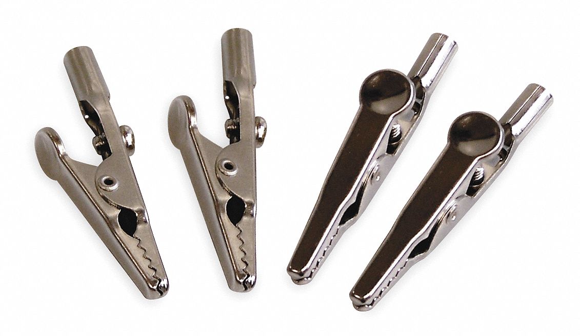 Alligator Clip, Non Insulated, PK 4