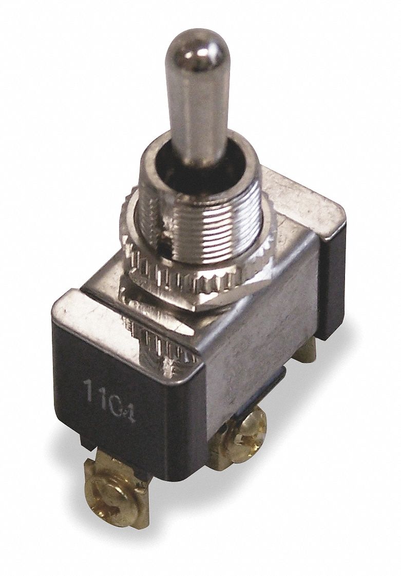 Toggle Switch, SPDT, 3 Conn., On/Off/ On