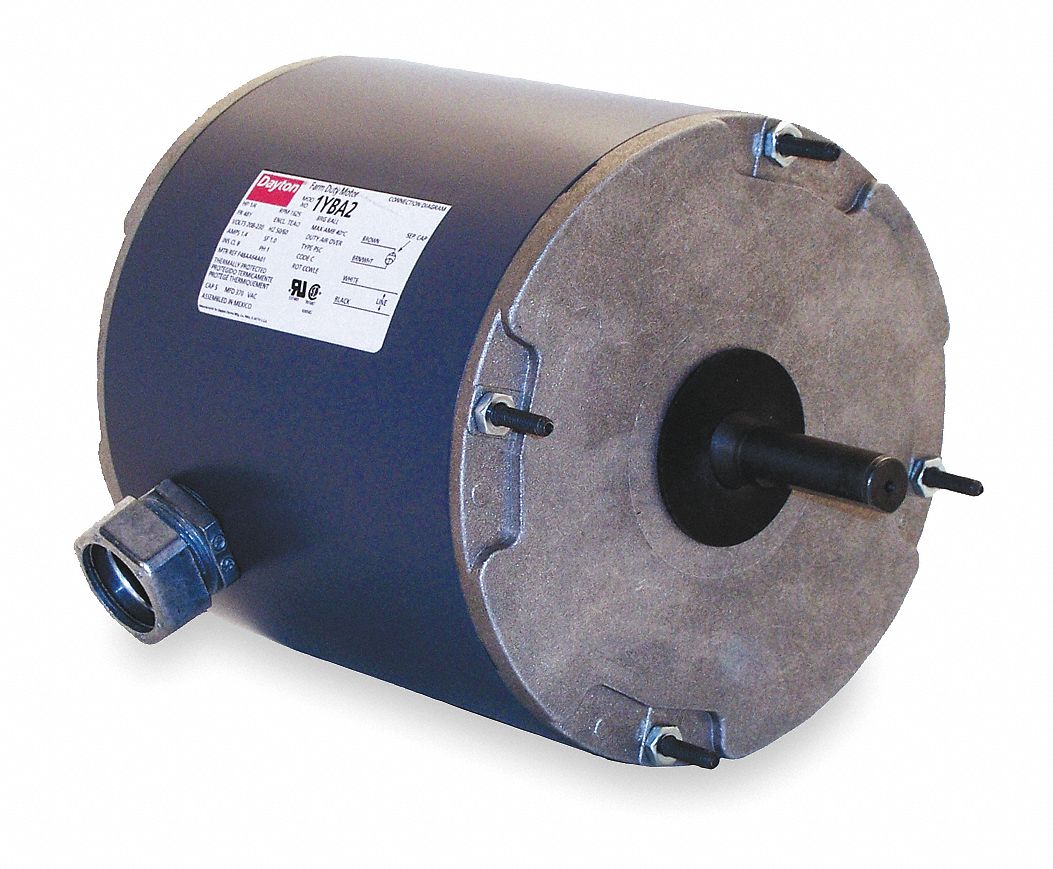 Hatcher/Setr Mtr, PSC, TEAO, 1/4hp, 1625rpm