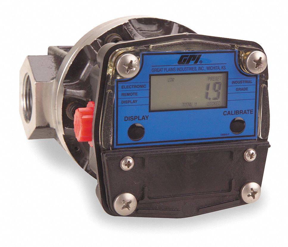 Flowmeter, Oval Gear, 1 1/2 In FNPT