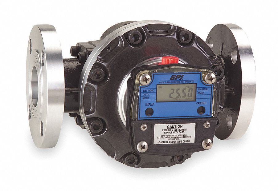 Flowmeter, Oval Gear, 2 In Flange