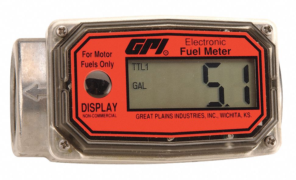 Flowmeter, Turbine, For Fuel, 1 In FNPT