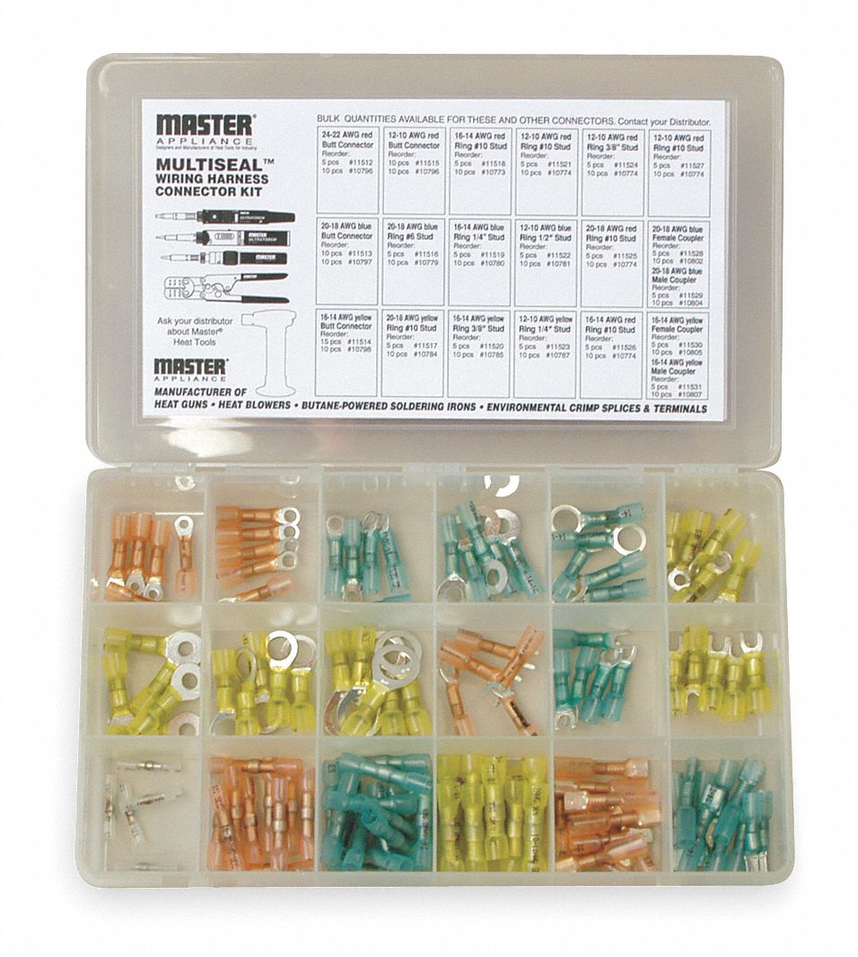Wire Harness Connector Kit, 120 Pc