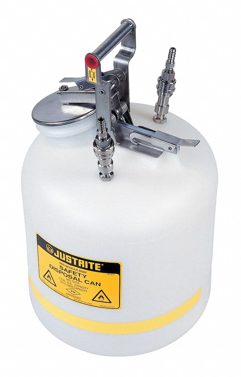 HPLC Waste Can, 5 Gal., PTFE