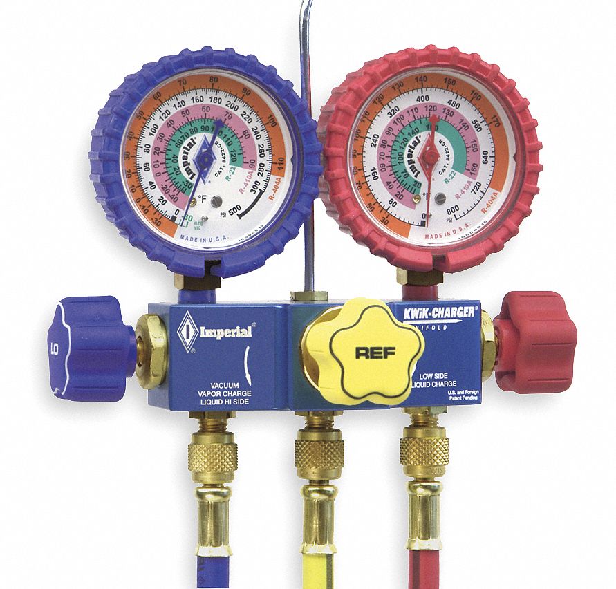 Manifold Gauge and Hose Set, Quick Charge
