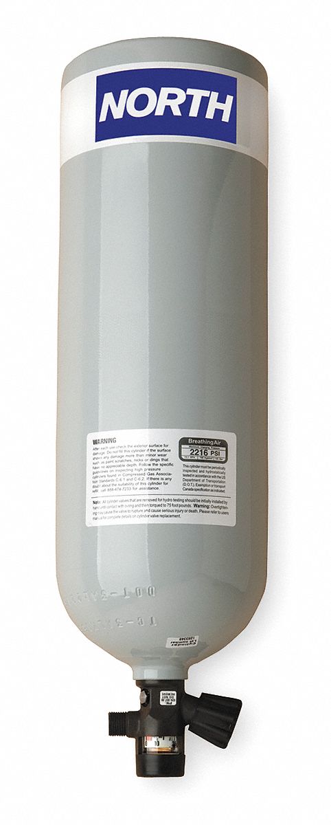 SCBA Cylinder, 2216 psi, 30 min., Aluminum