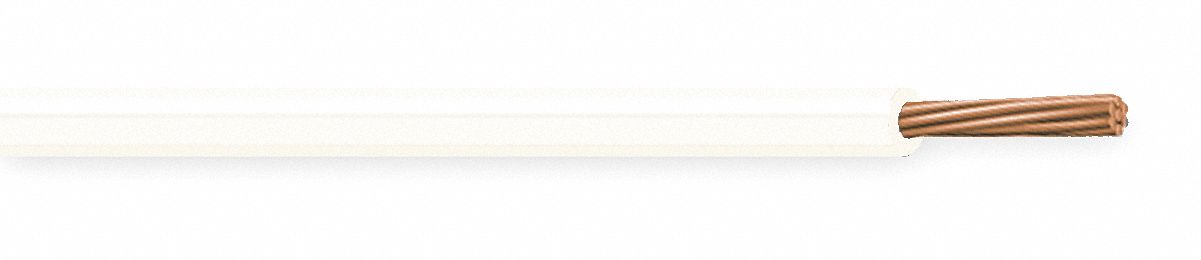 Wire, 16 AWG MTW, White, Stranded  500 Ft