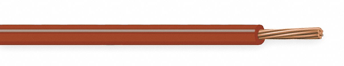 Wire, 16 AWG MTW, Brown, Stranded, 500 Ft