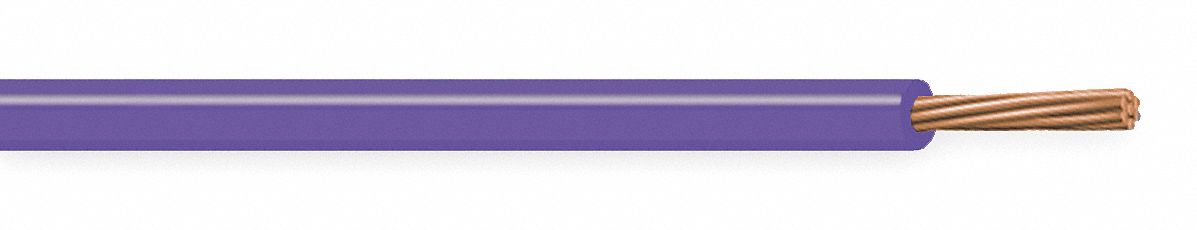 Wire, 18 AWG MTW, Purple, Stranded, 500 Ft