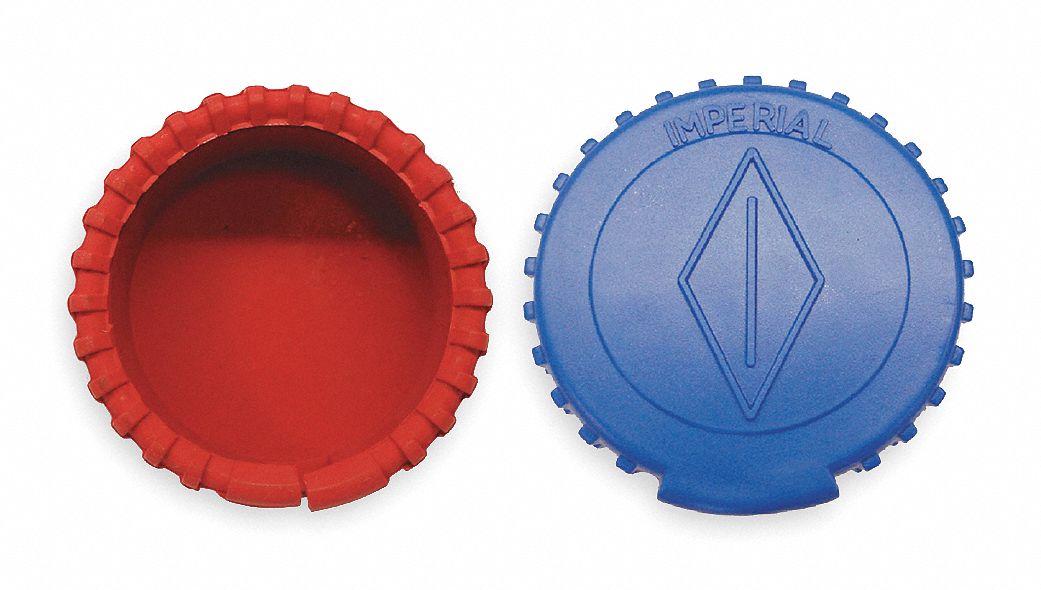 Gauge Boots, One Blue and One Red