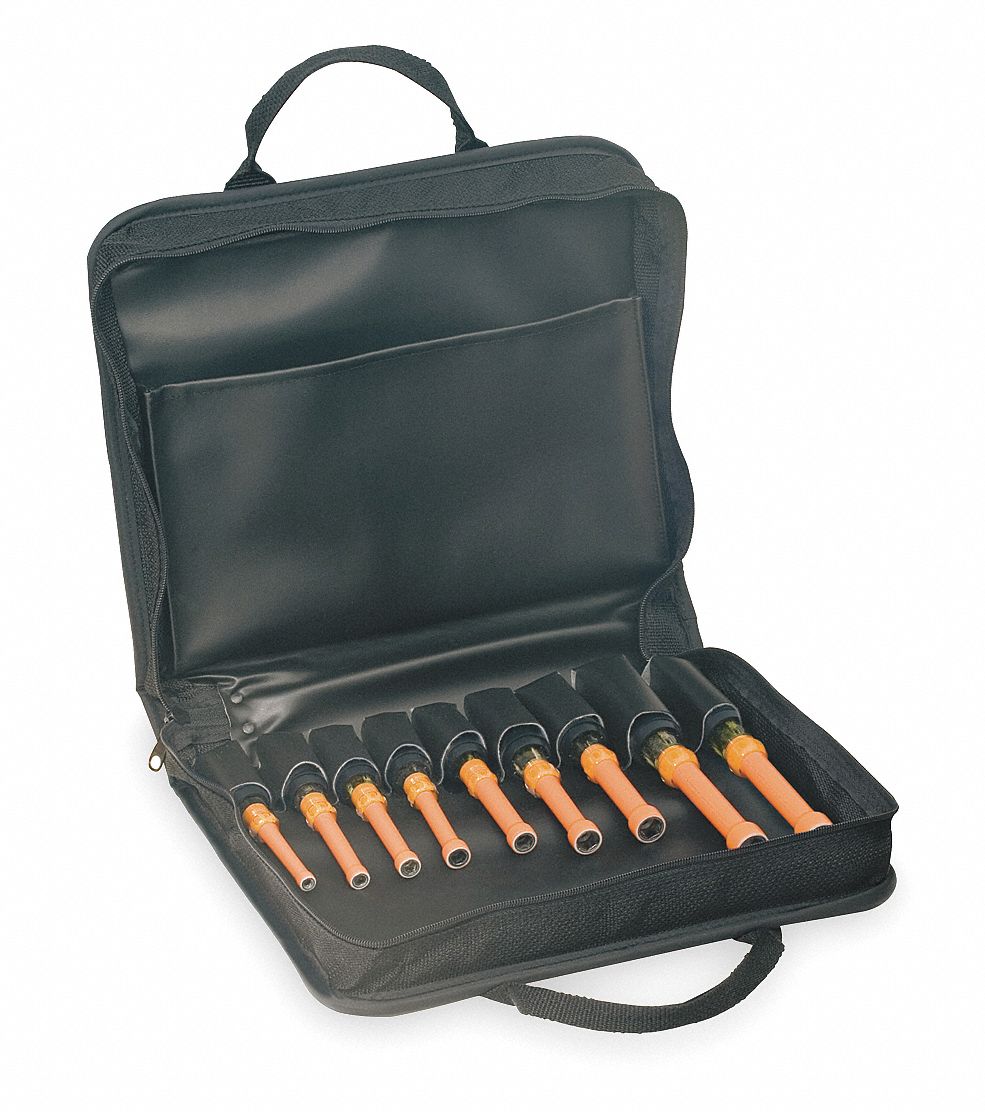 Insulated Nut Driver Set, 3 In, 9 Pc
