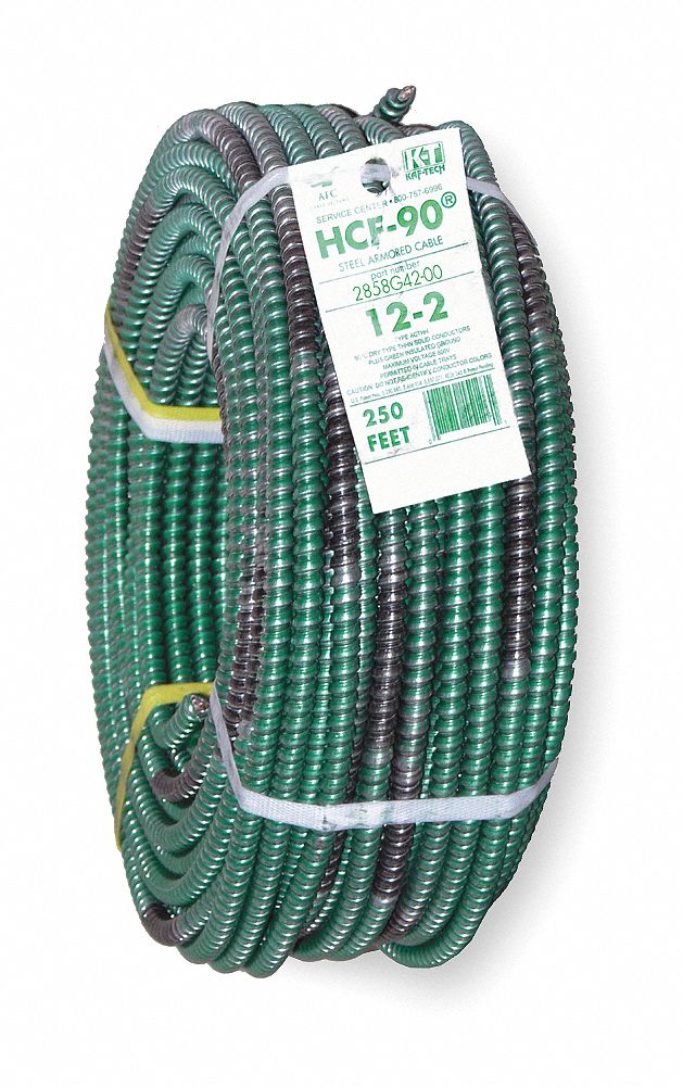 Cable, Armored, SCF, 12-2, Green