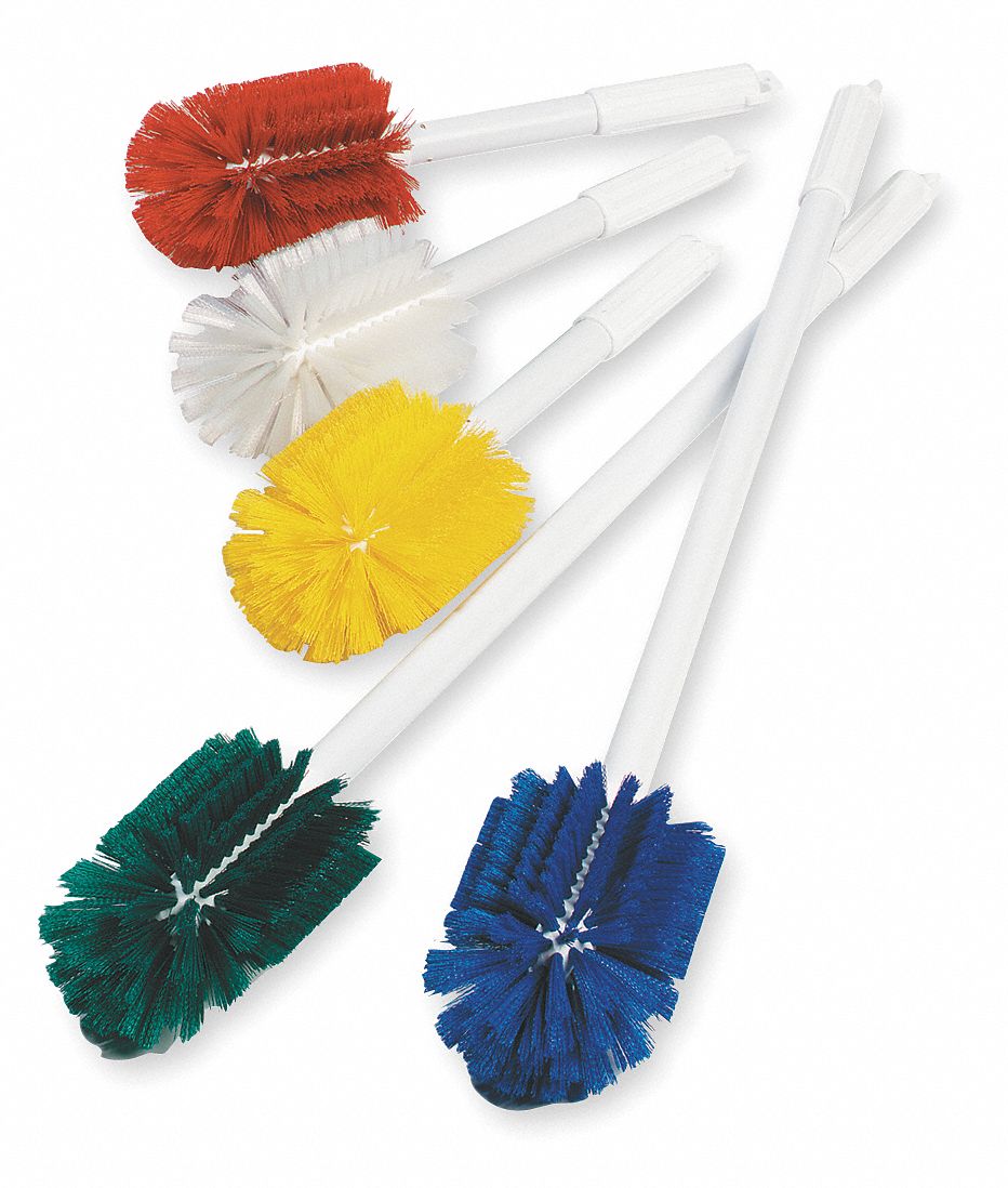 Bottle Brush, White, Polyester, 16In.