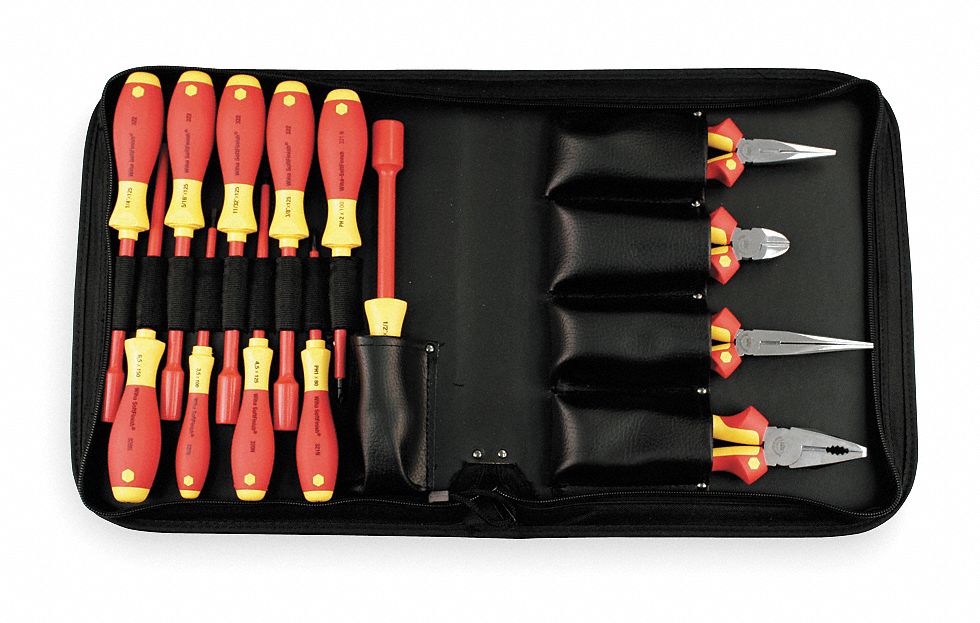 Insulated Screwdriver/Pliers Set, 14 Pc