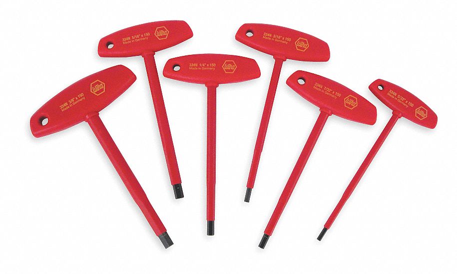 Insulated Hex Key Set, 5/32 - 3/8 In.