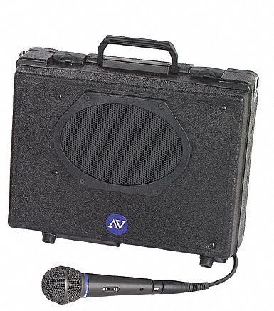 Portable PA System, H 11 In x W 13 1/2 In