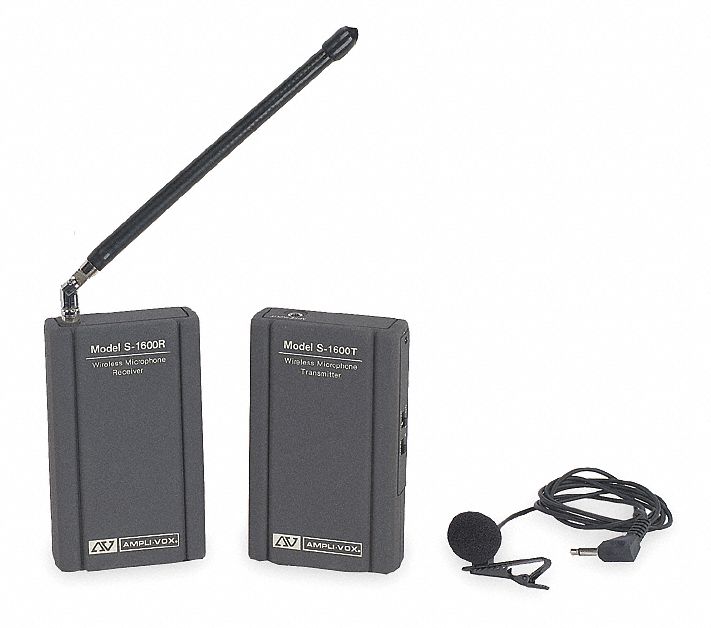 Wireless Microphone Kit, H 4 x W 3