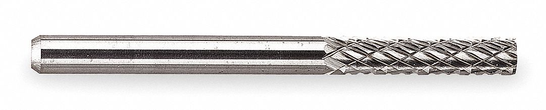 Carbide Bur, Cylindrical, 1/8, dbl Cut