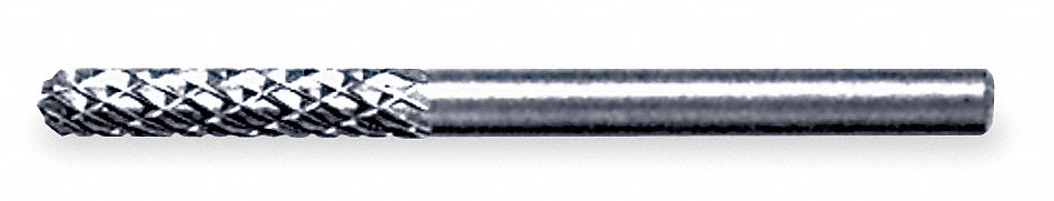 Carbide Bur, Cylindrical Ball, 1/4, dbl Cut
