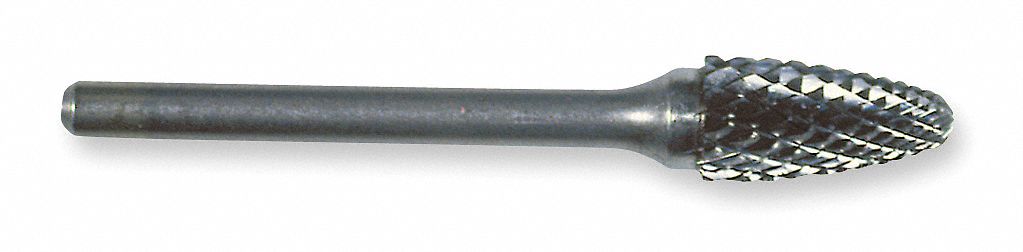 Carbide Bur, Round Nose Tree, 1/2, dbl Cut