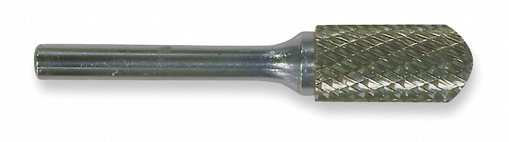 Carbide Bur, Cylindrical Ball, 3/8, dbl Cut