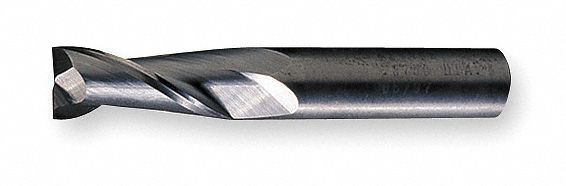 End Mill, Carbide, TiCN, 1/4, 2 FL, Sq End