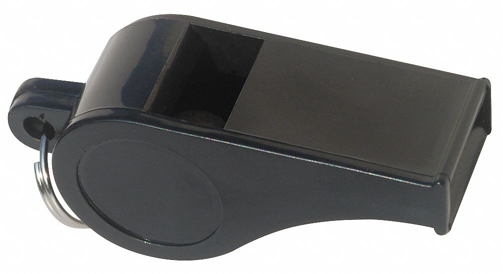 Whistle, Standard, Black, ABS Plastic